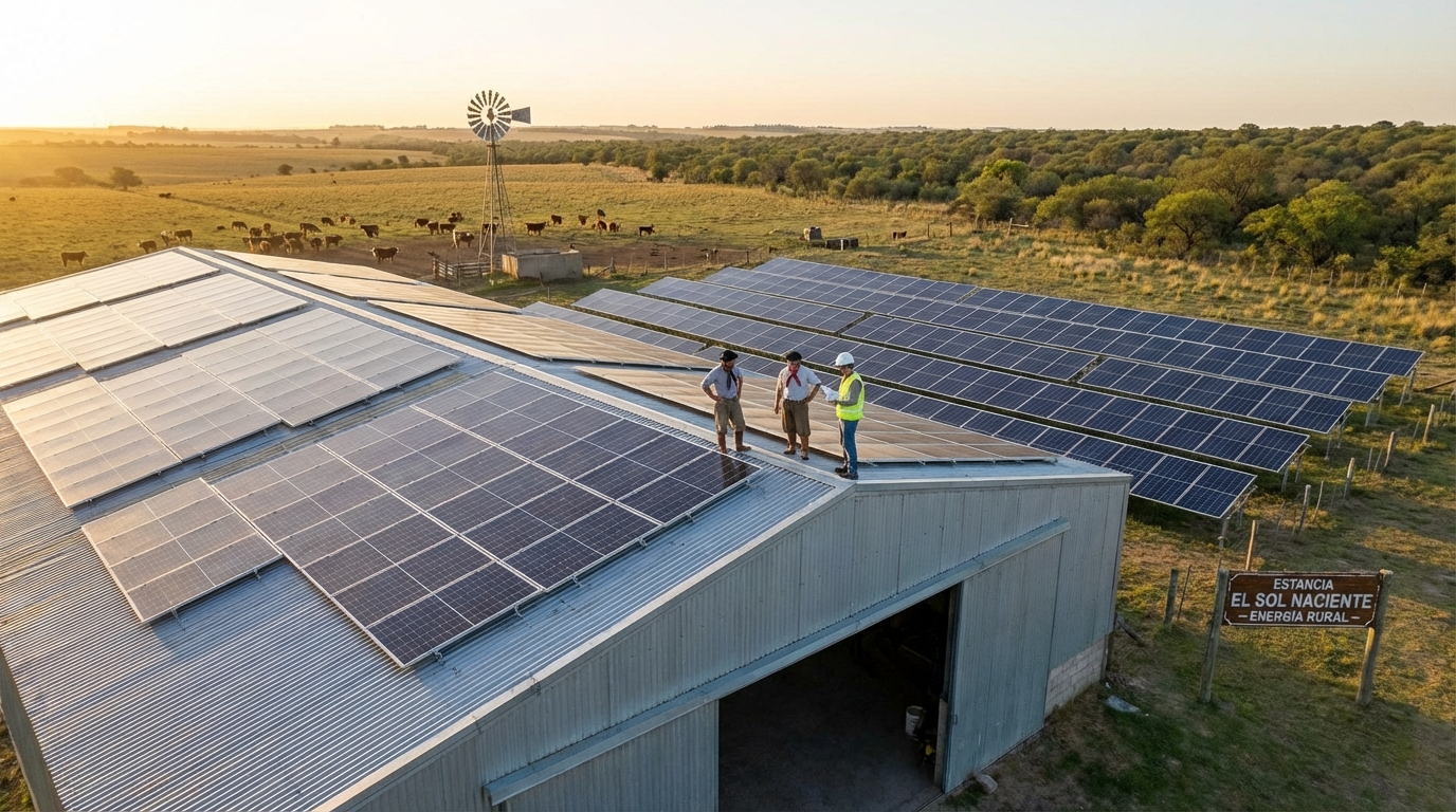 Sistema off-grid para bombeo solar en campo de Jesús María